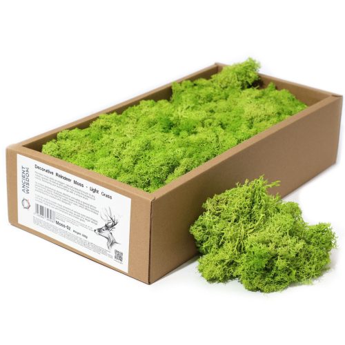 Minőségi Dekorációs Moha - Világoszöld  -  500g