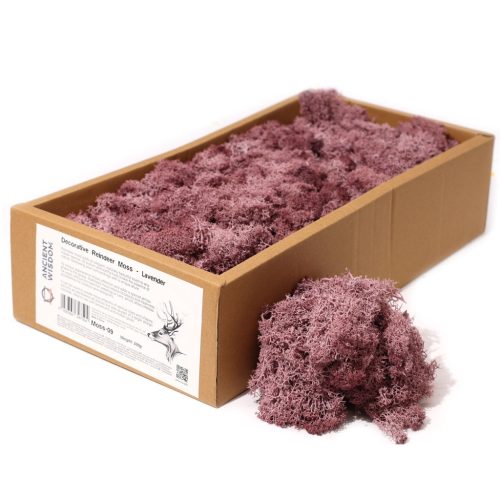 Minőségi Dekorációs Moha - Levendulaszínű - 500g