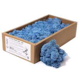 Minőségi Dekorációs Moha - Kék - 500g