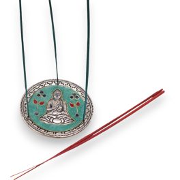 Buddha Zöld Dekor Füstölő Állvány 10cm