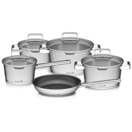   G21 Gourmet Magic 9 darabos edénykészlet fedővel, rozsdamentes acél
