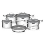 G21 Gourmet Miracle 9 darabos edénykészlet  rozsdamentes acél / greblon