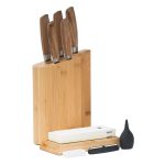 Késtartó blokk G21 Gourmet, bambusz 5 kés számára