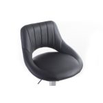 G21 Aletra bárszék, fekete, műbőr