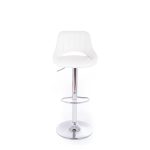 G21 Aletra bárszék, fehér, műbőr