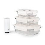 G21 vákuumtároló doboz készlet pumpával, 4 db