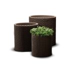 Keter Cylinder M virágcserép, barna