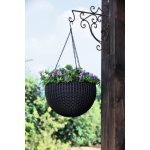 Keter Hanging Sphere függesztett virágtartó, grafit