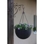 Keter Hanging Sphere függesztett virágtartó, grafit