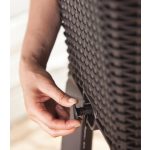 Keter Easy grow műrattan virágláda (magaságyás) - whiskey barna