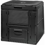 Keter E-komposztáló 470L álvánnyal, fekete