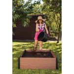 Keter Maple szögletes barna virágcserép