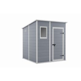   Keter MANOR 6 x 6 Penthouse kerti tároló szürke / fehér, padlóval
