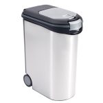 Curver állateledel tároló, 20kg / 54 l fémes fehér