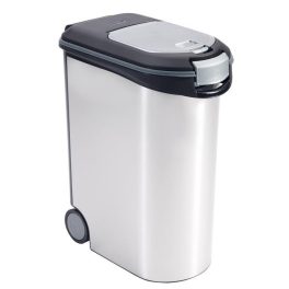 Curver állateledel tároló, 20kg / 54 l fémes fehér