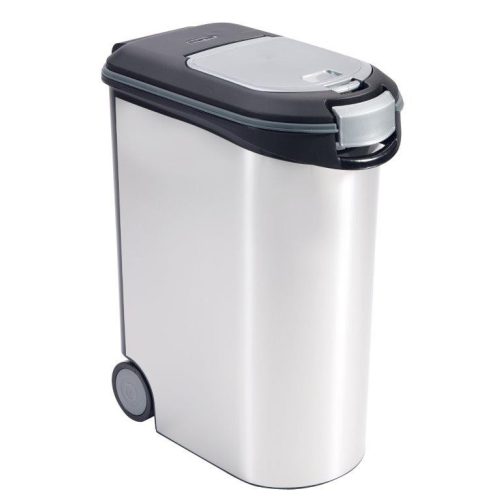 Curver állateledel tároló, 20kg / 54 l fémes fehér