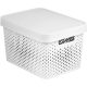 Curver Infinity Dots 17L doboz fedéllel, fehér