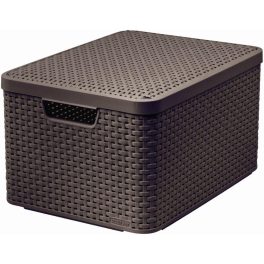 Box Curver Style L 30L tetővel, sötétbarna