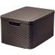 Box Curver Style L 30L tetővel, sötétbarna