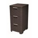 Curver Style 3x14L fiókos polc, sötétbarna