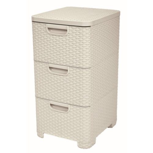 Curver Style 3x14L fiókos polc, fehér