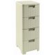 Curver Style 4x14L fiókos polc, fehér