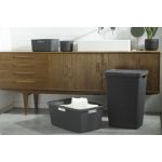 Curver Jute szennyeskosár 58L fedéllel szürke