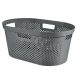 Curver Infinity Dots 40L szennyestartó kosár grafit