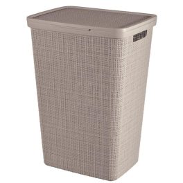 Curver Jute 58 l szennyestartó kosár fedéllel taupe