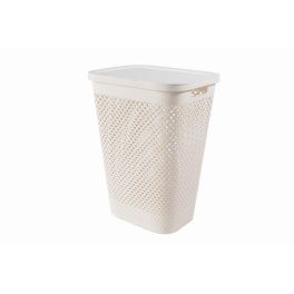 Curver Pure 55 l krém szennyestartó fedéllel