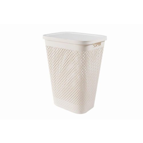 Curver Pure 55 l krém szennyestartó fedéllel