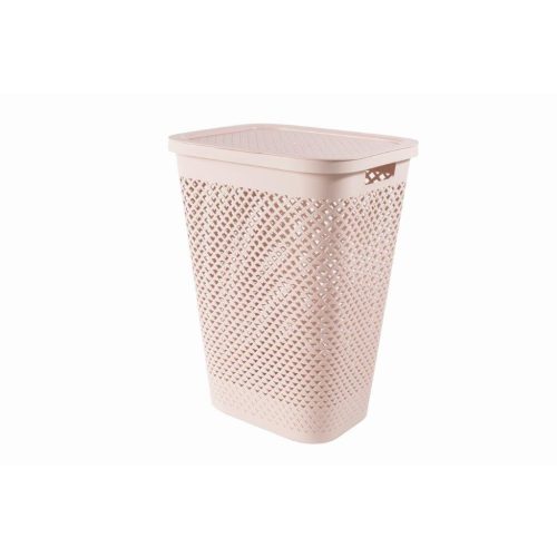 Curver Pure 55 l rózsaszín szennyestartó fedéllel