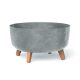 Prosperplast GRACIA LOW kaspó 38 cm beton effect