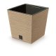 Prosperplast FURU SQUARE LOW ECO WOOD kaspó 24 cm naturo