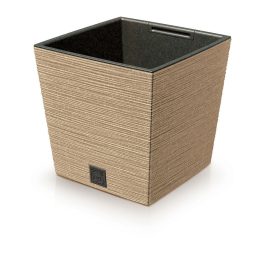 Prosperplast FURU SQUARE LOW ECO WOOD kaspó 30 cm naturo