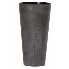Prosperplast TUBUS SLIM BETON EFFECT kaspó antracit 30 cm