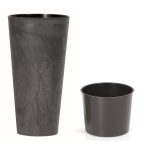 Prosperplast TUBUS SLIM BETON EFFECT kaspó antracit 30 cm