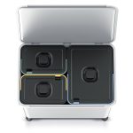 Prosperplast SYSTEMA szemetes kuka 1x23l + 2x10l hamvas szürke