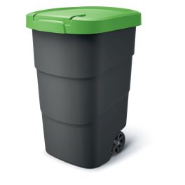   Prosperplast Wheeler 110 l szemetes kuka antracit zöld fedéllel