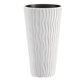 Prosperplast SANDY SLIM virágcserép fehér 29,7 cm