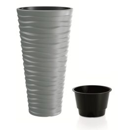 Prosperplast SAND SLIM virágcserép szürke 29,6 cm