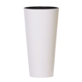Prosperplast TUBUS SLIM fehér fényes 25 cm virágcserép