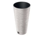 Prosperplast FURU SLIM ECO WOOD 30 cm fehér virágcserép