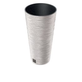 Prosperplast FURU SLIM ECO WOOD 30 cm fehér virágcserép