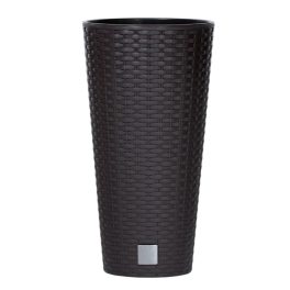Prosperplast Rato Tubus virágcserép betéttel barna 40 cm