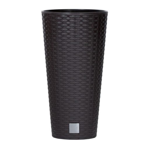 Prosperplast Rato Tubus virágcserép betéttel barna 40 cm