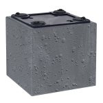 Virágcserép Prosperplast SIERRA CASE beton hatású 77 cm antracit