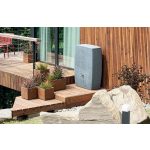 Virágcserép Prosperplast MADERA SQUARE  28,8 cm natur