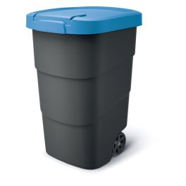  Prosperplast Wheeler 90 l szemetes kuka antracit kék fedéllel