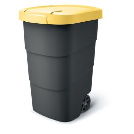   Prosperplast Wheeler 95 l szemetes kuka antracit sárga fedéllel